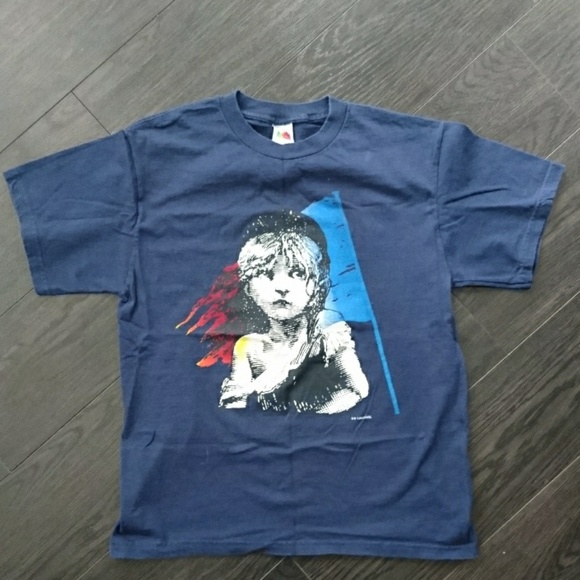 Vintage Les Miserables Navy Blue Tshirt 